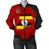 Uganda Bomber Jacket Map (Women) A5 Bomber Jacket