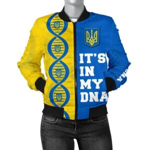 Ukraine DNA Women Bomber Jacket K5 Bomber Jacket
