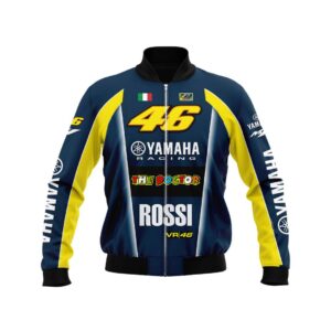 Valentino Rossi 46 The Doctor Yamaha Racing Bomber Jacket