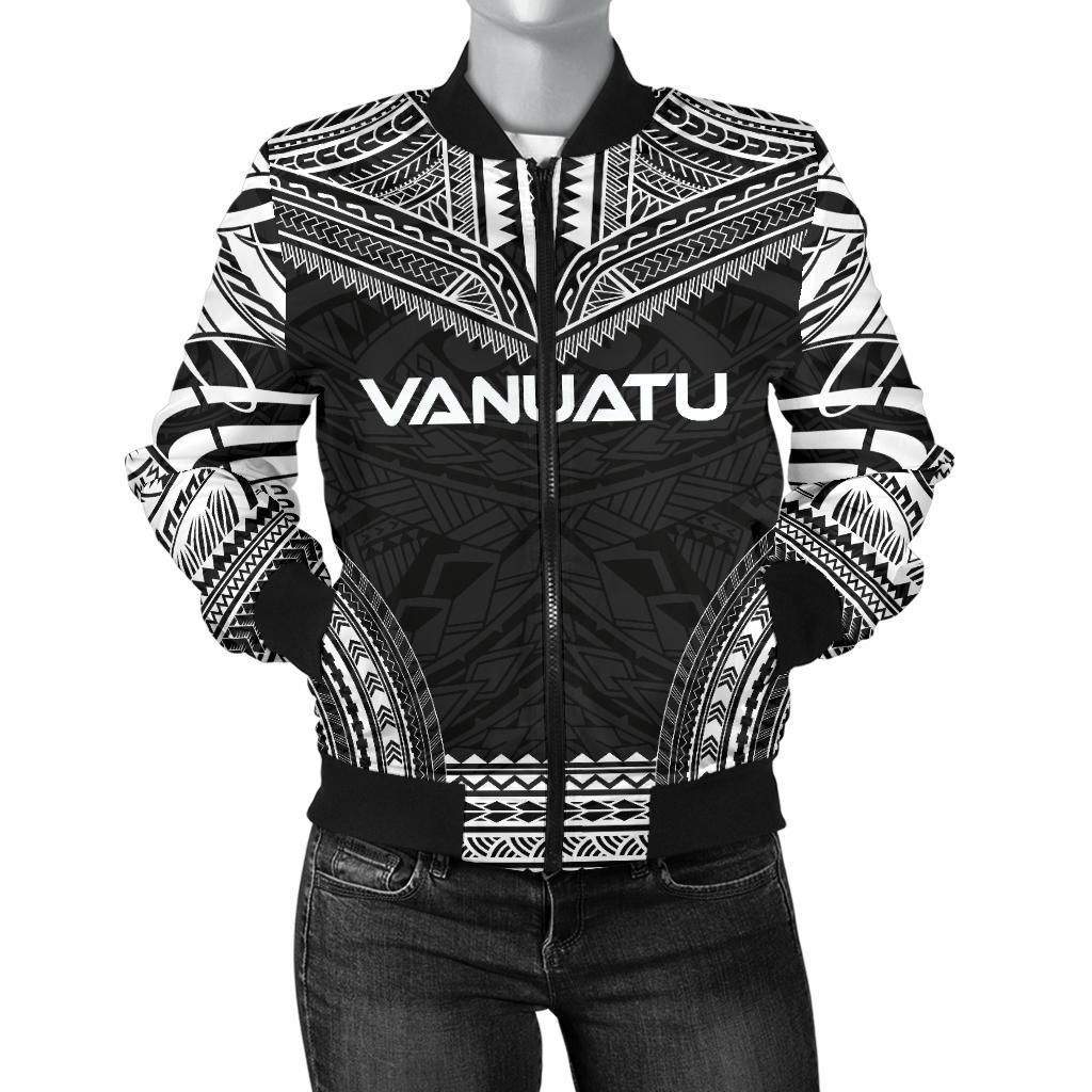 Vanuatu Polynesian Chief Women'S Bomber Jacket - Black Version - Bn10 Bomber Jacket Vanuatu Polynesian Chief Women'S Bomber Jacket - Black Version - Bn10 Bomber Jacket