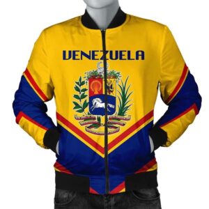 Venezuela Coat Of Arms Men Bomber Jacket Lucian Style J5W Bomber Jacket