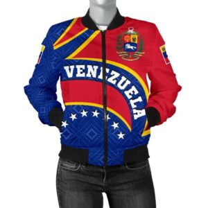 Venezuela Women's Bomber Jacket - Venezuela Coat Of Arms - BN18 Bomber Jacket