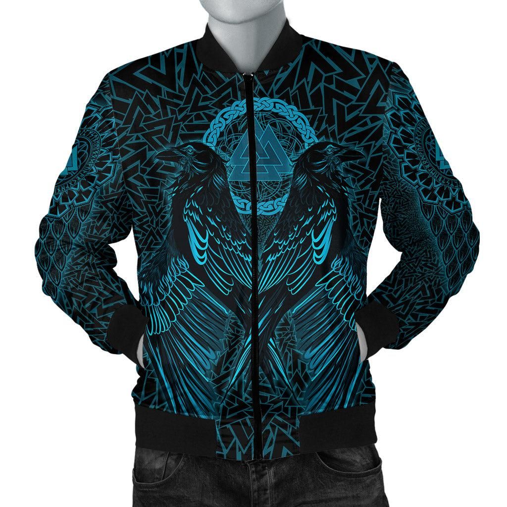 VikingStyle-Bomber-Jacket-Raven-Valknut-Cyan-A15-Bomber-Jacket-1-1