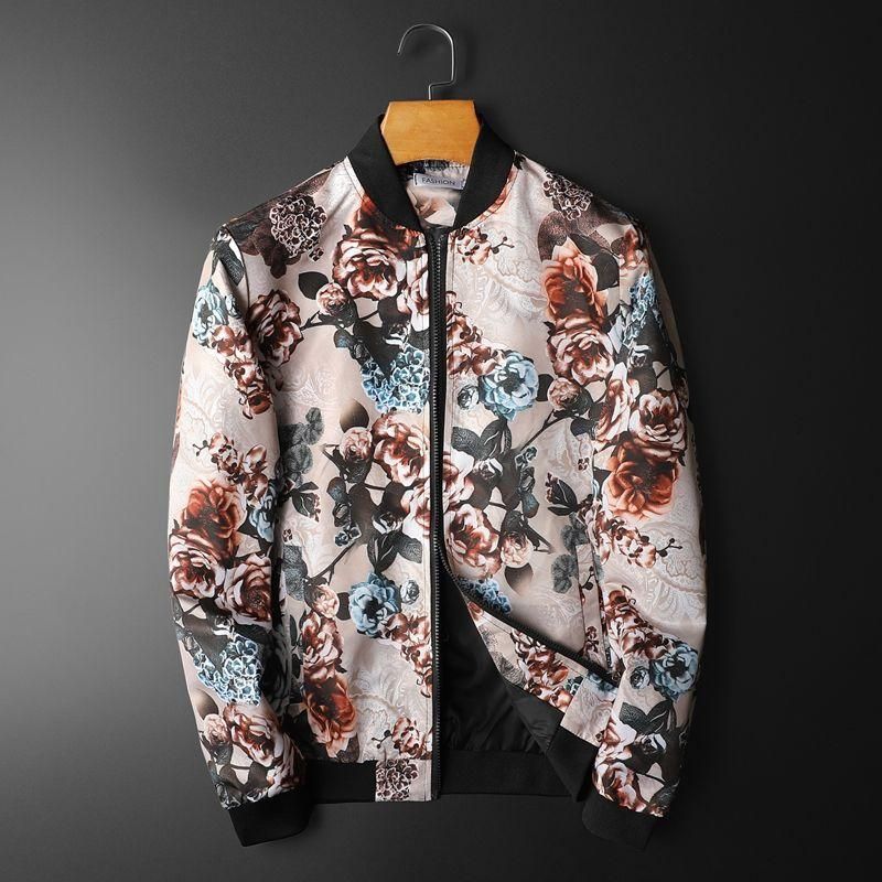 Vintage Rose Printed Bomber Jacket Vintage Rose Printed Bomber Jacket