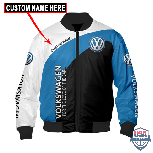 Volkswagen For The Love Of The Car Custom Name Bomber Jacket Volkswagen For The Love Of The Car Custom Name Bomber Jacket