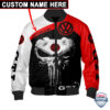 Volkswagen Gti Punisher Skull Custom Name Bomber Jacket