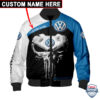 Volkswagen Punisher Skull Custom Name Bomber Jacket
