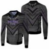 Wakanda Forever Chadwick Boseman Signature Black Panther Suit Pattern For Fan 3D Hoodie T Shirt Sweater Jersey Bomber Jacket Model 6428 Bomber Jacket