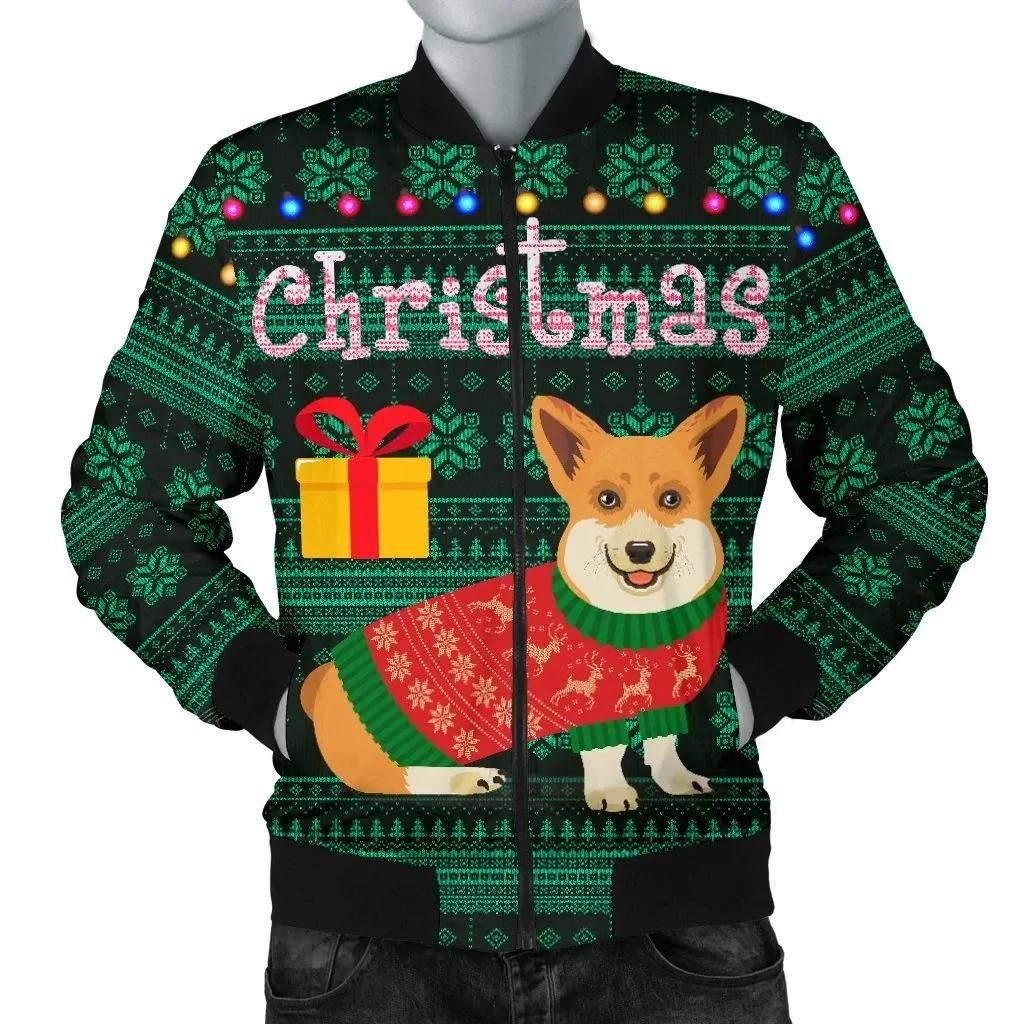 Wales-Christmas-Corgi-Mens-Bomber-Jacket-A31-Bomber-Jacket-1-1