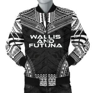 Wallis And Futuna Polynesian Chief Men's Bomber Jacket - Black Version - Bn10 Bomber Jacket