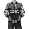 Wallis And Futuna Polynesian Chief Women'S Bomber Jacket - Black Version - Bn10 Bomber Jacket
