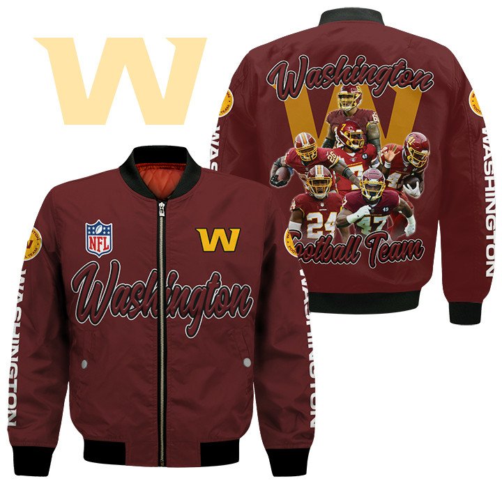 Washington Football Team Players Nfl Bomber Jacket Washington Football Team Players Nfl Bomber Jacket