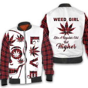 Weed girl like a regular girl but higher 3D All Over Printed Shirt