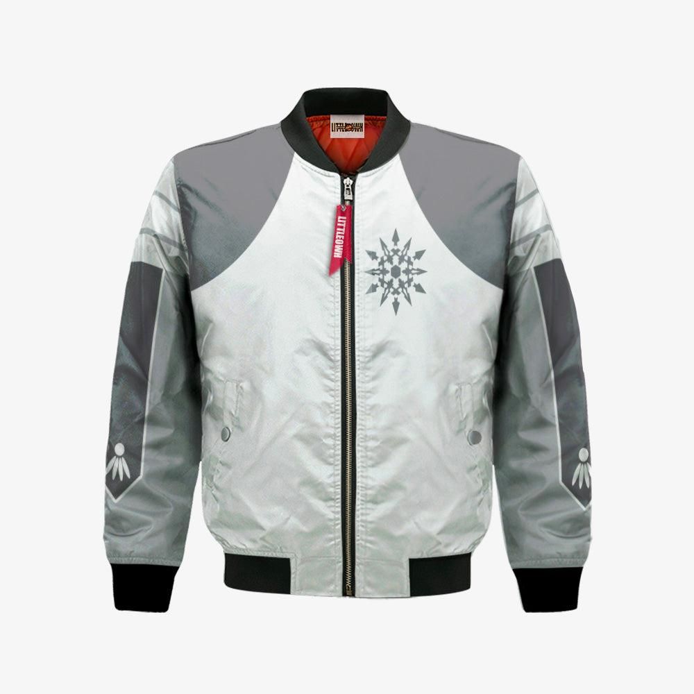 Weiss Schnee Bomber Jacket Custom RWBY Cosplay Costumes Bomber Jacket Weiss Schnee Bomber Jacket Custom RWBY Cosplay Costumes Bomber Jacket