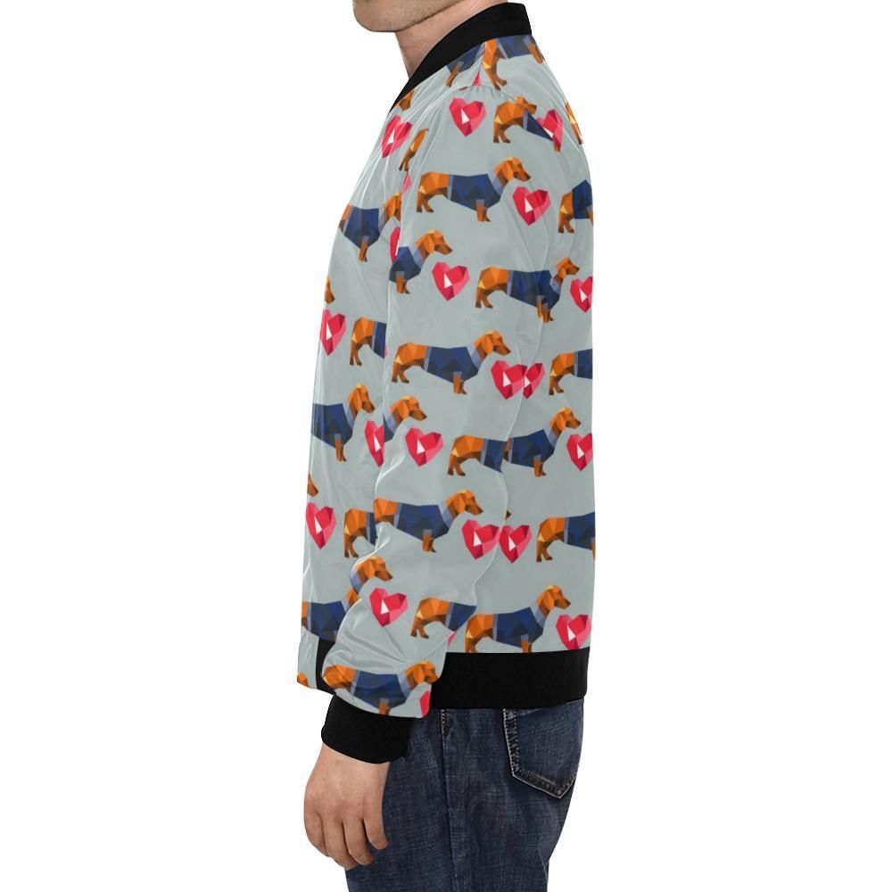 Wiener-Dog-Dachshund-Pattern-Print-Mens-Bomber-Jacket-1