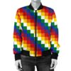 Wiphala Women's Bomber Jacket Flag A7 Bomber Jacket