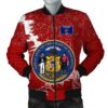 Wisconsin Christmas Coat Of Arms Men Bomber Jacket X Style J78 Bomber Jacket