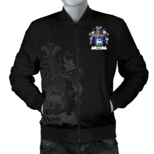 Wolf Germany Men's Bomber Jacket - German Family Crest A7 Bomber Jacket