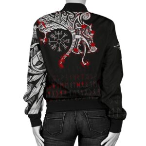 Dragon and Vegvisir Blood Tattoo A27 Bomber Jacket