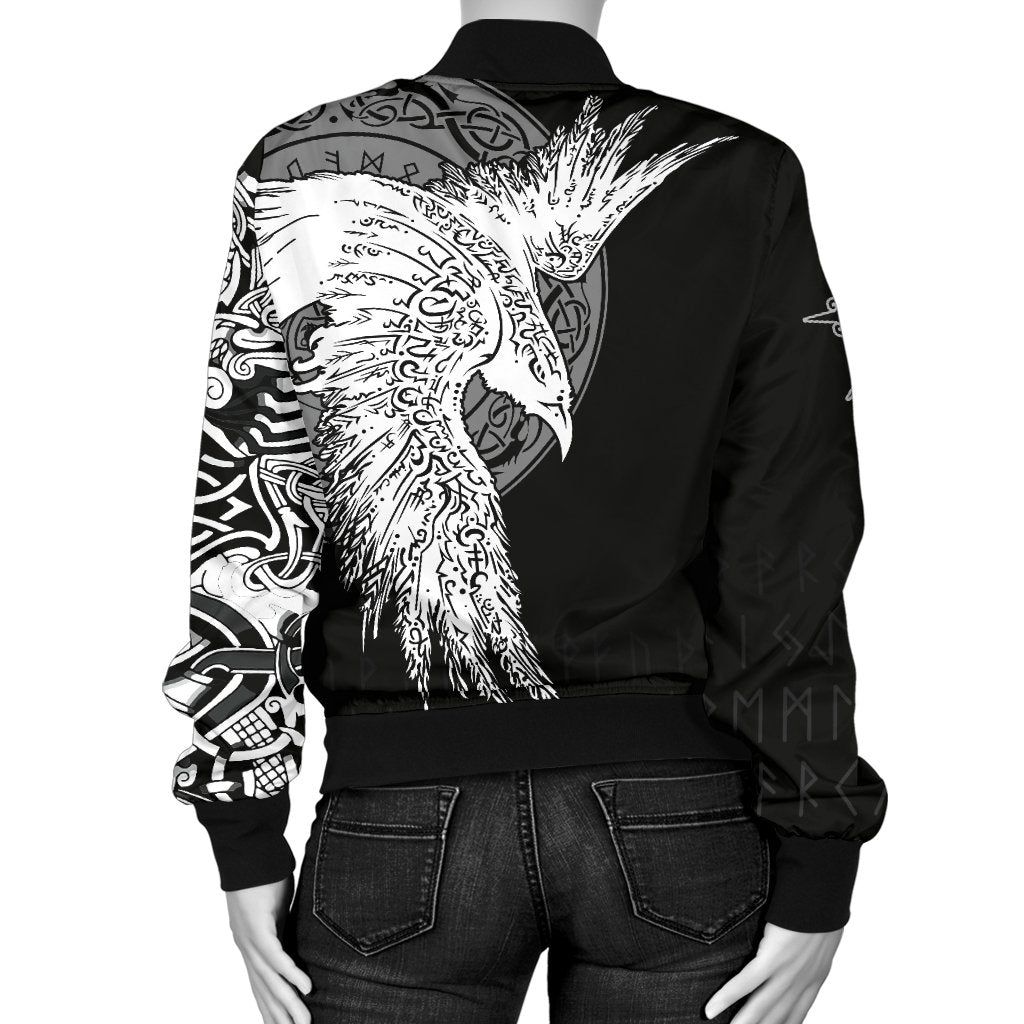 Womens-Bomber-Jacket-Mystical-Raven-Tattoo-Special-A31-Bomber-Jacket-1