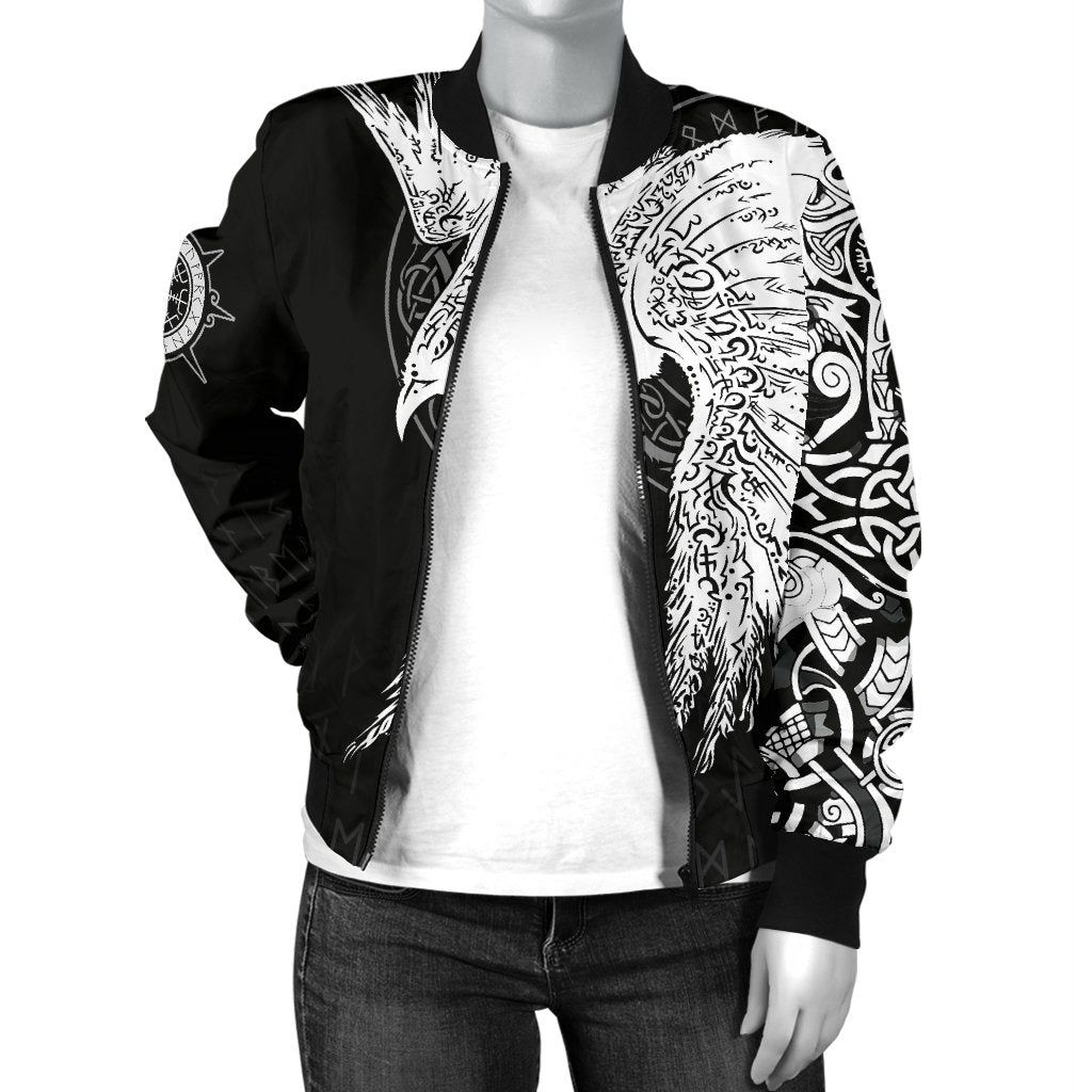 Womens-Bomber-Jacket-Mystical-Raven-Tattoo-Special-A31-Bomber-Jacket-2
