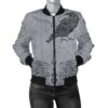 Women's Bomber Jacket - Odin's Celtic Raven - Scandinavian Tattoo A27
