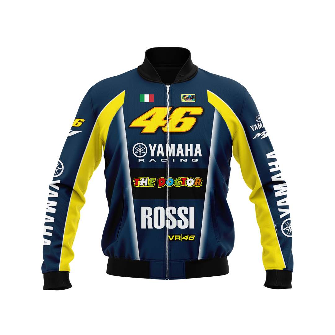 Yamaha Racing The Doctor Valentino Rossi 46 Bomber Jacket Yamaha Racing The Doctor Valentino Rossi 46 Bomber Jacket
