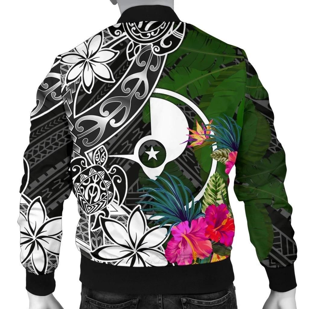 Yap-Men-Bomber-Jacket-Turtle-Plumeria-Banana-Leaf-BN11-Bomber-Jacket-1