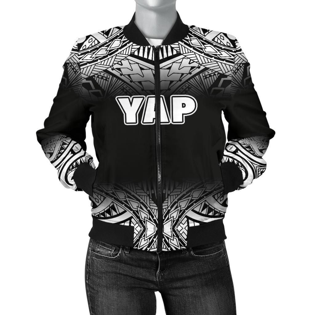 Yap Women's Bomber Jacket - Fog Black Style - BN09 Yap Women's Bomber Jacket - Fog Black Style - BN09