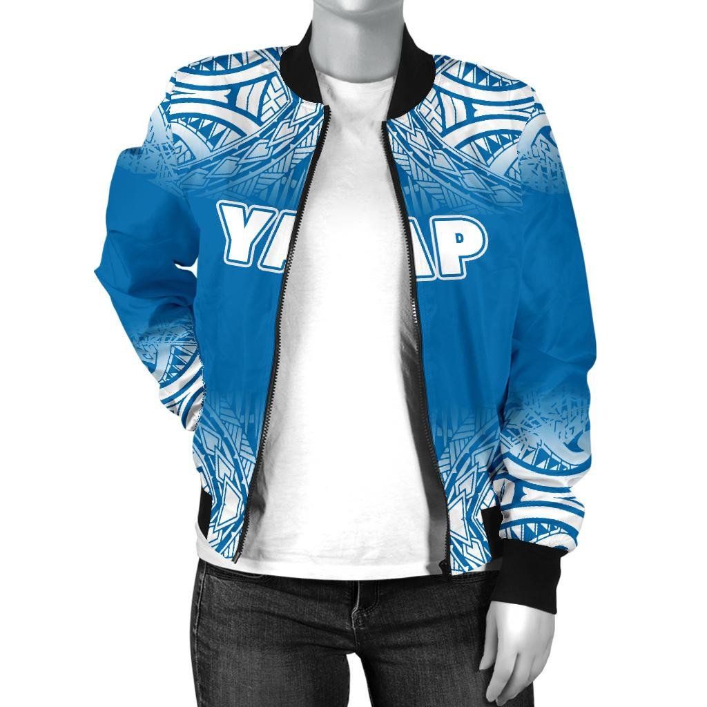 Yap-Womens-Bomber-Jacket-Fog-Blue-Style-BN09-Bomber-Jacket-2