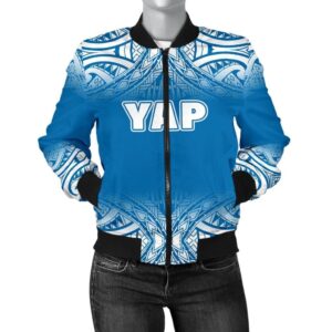 Yap Women's Bomber Jacket - Fog Blue Style - BN09 Bomber Jacket