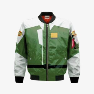 Zaft Bomber Jacket Custom Gundam Uniform Green Cosplay Costumes Bomber Jacket