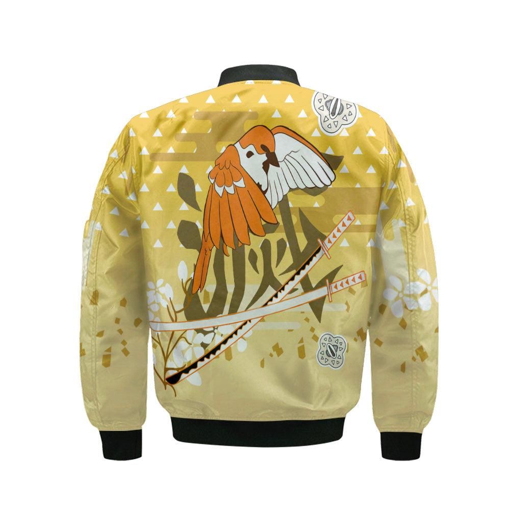 Zenitsu-Agatsuma-Bomber-Jacket-Custom-KNY-Cosplay-Costumes-Bomber-Jacket-1-1