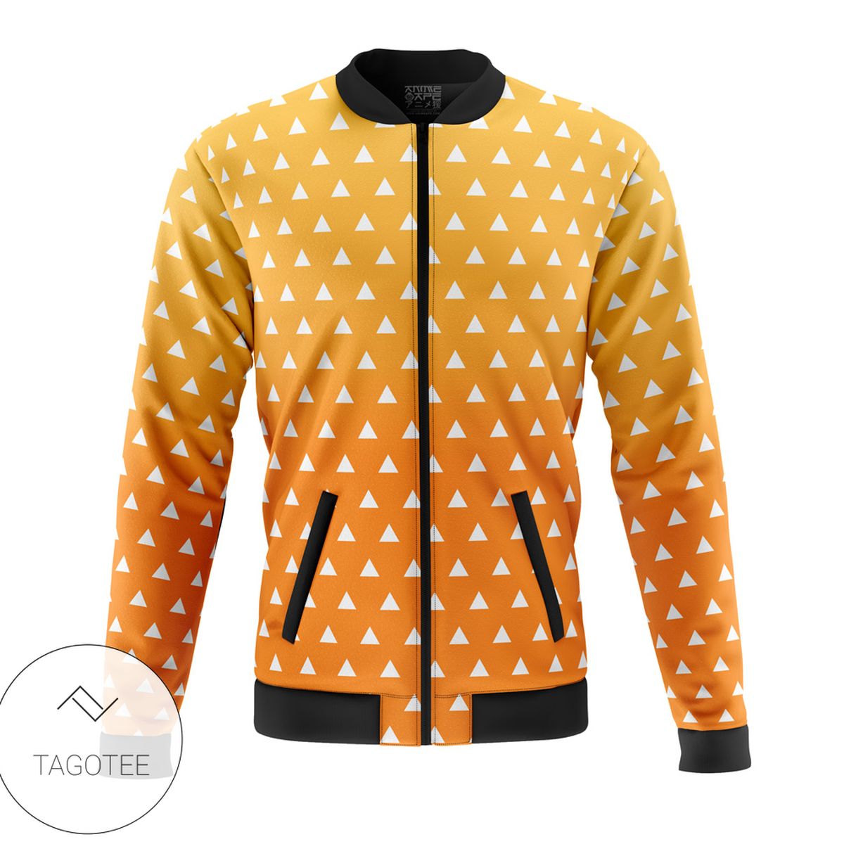 Zenitsu Agatsuma Demon Slayer Casual Bomber Jacket Zenitsu Agatsuma Demon Slayer Casual Bomber Jacket