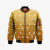 Zenitsu Agatsuma Pattern Bomber Jacket Custom KNY Cosplay Costumes Bomber Jacket