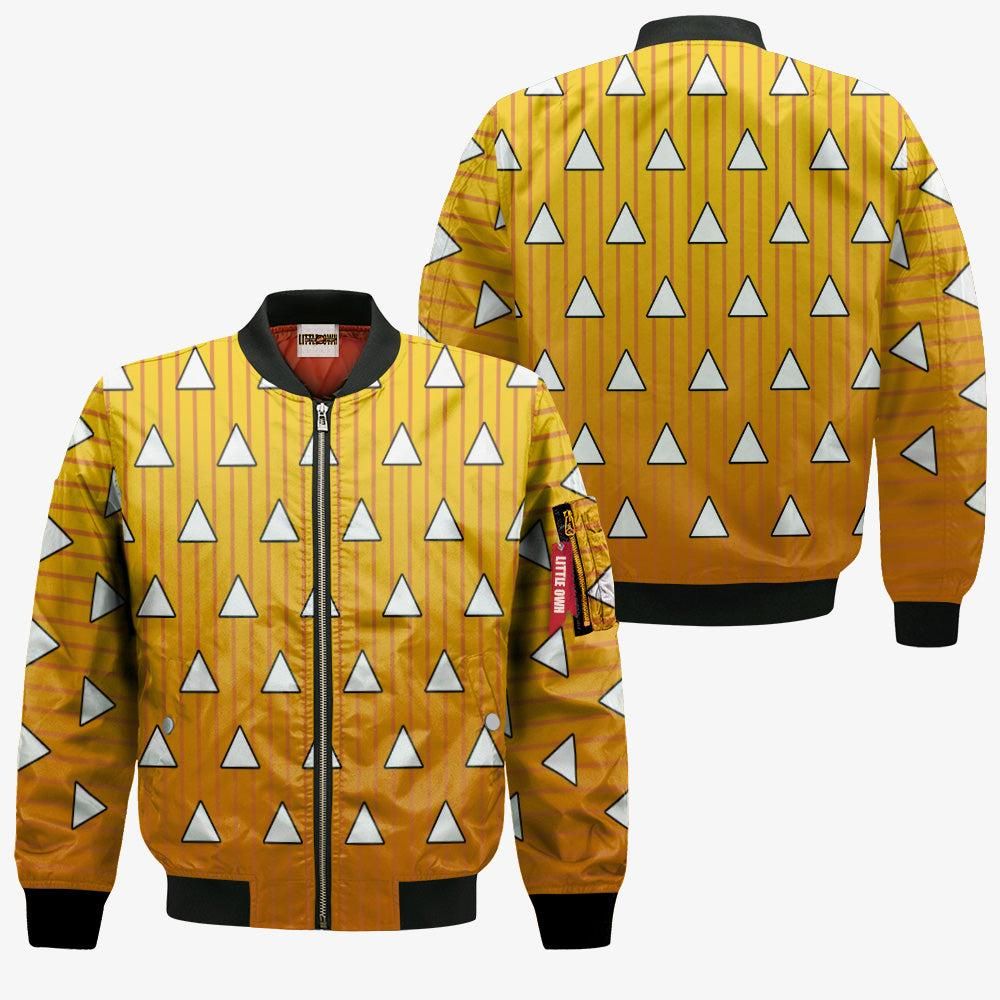 Zenitsu-Agatsuma-Pattern-Bomber-Jacket-Custom-KNY-Cosplay-Costumes-Bomber-Jacket-2