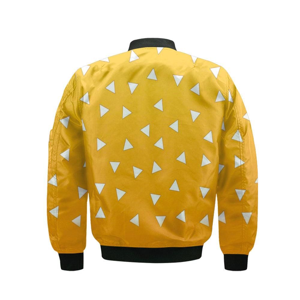 Zenitsu-Pattern-Bomber-Jacket-Custom-KNY-Cosplay-Costumes-Bomber-Jacket-1