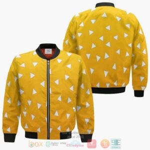 Zenitsu Pattern Demon Slayer Anime Cosplay Costume Bomber Jacket