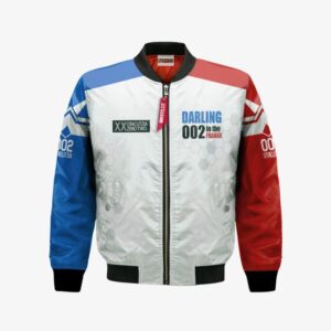 Zero Two Darling In The Franxx Bomber Jacket Custom White Cosplay Costumes Bomber Jacket