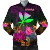 bPolynesian Hawaii  Kanaka Maoli Men's Bomber Jacket - Summer Hibiscus - BN15 Bomber Jacket